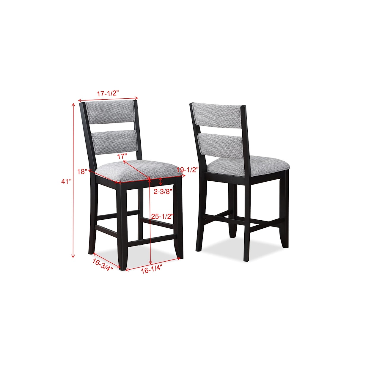 CM Wendy Upholstered Counter-Height Dining Chair