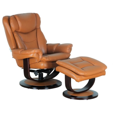 Swivel Recliner and Ottoman Set