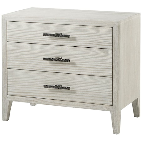 Pine 3-Drawer Nightstand