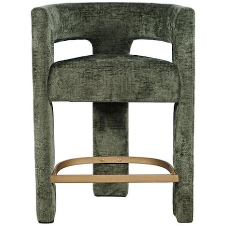 Contemporary Upholstered Counter Stool