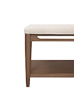 Flexsteel Casegoods Verona Transitional Upholstered Coffee Table with Lower Shelf