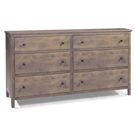 6 Drawer Double Dresser