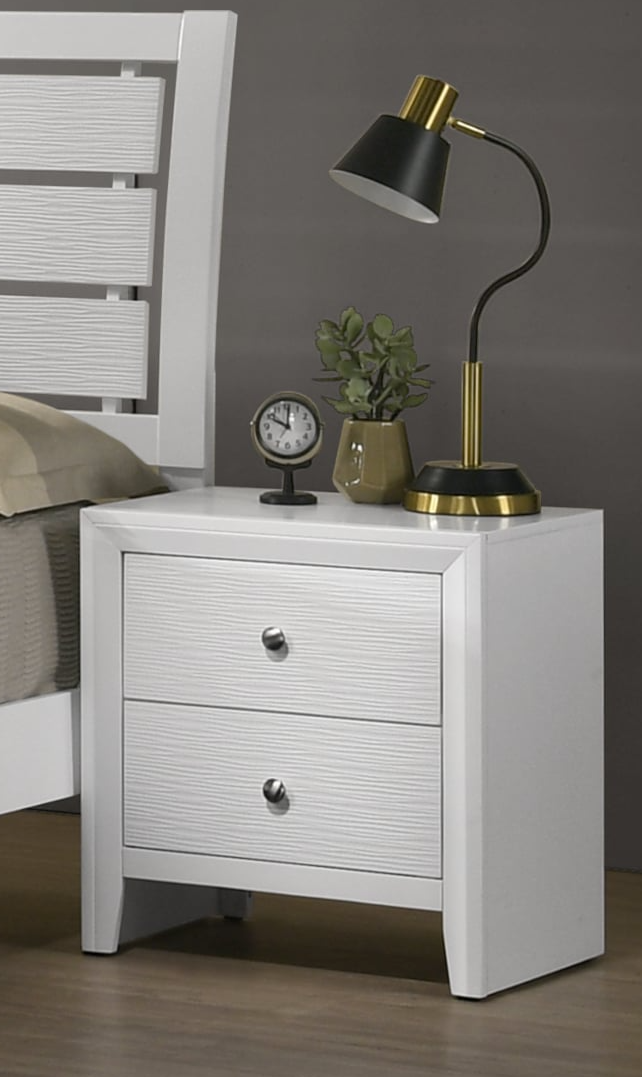 Crown Mark Evan 2-Drawer Nightstand