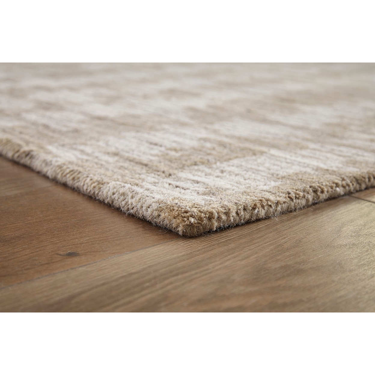 Ashley Signature Design Contemporary Area Rugs Abanlane Brown/Cream Medium Rug