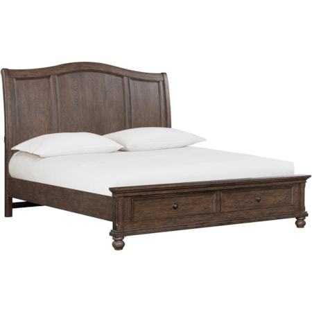 Queen Storage Sleigh Bed