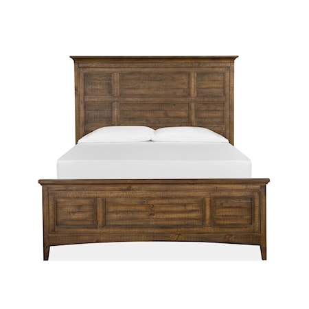 Queen Bed with Storage Rails