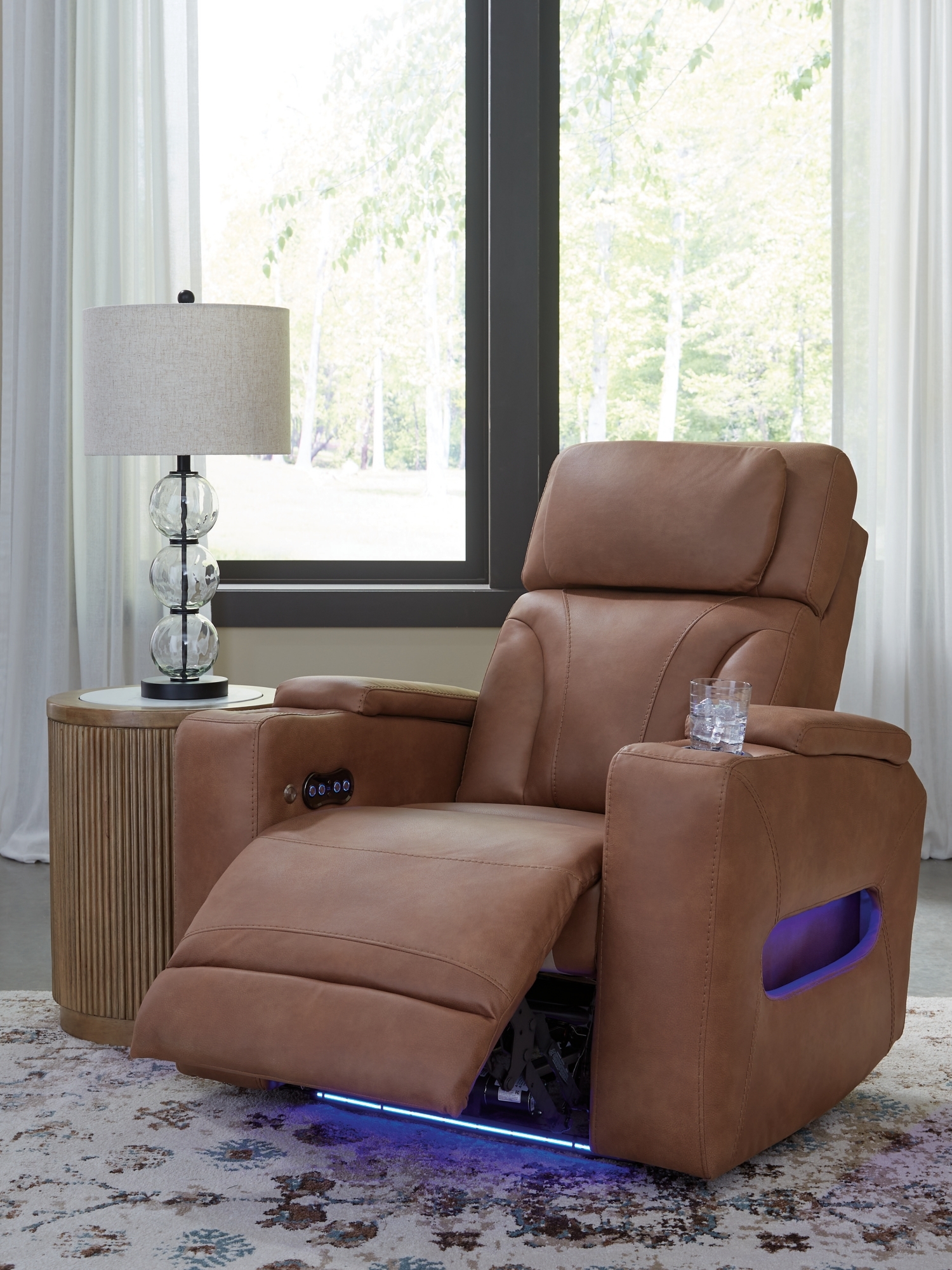 Signature Design by Ashley Clean-Slate Pwr Recliner/Adj Headrest