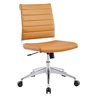 Armless Mid Back Office Chair