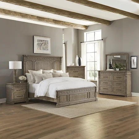 Transitional Queen Five-Piece Bedroom Set