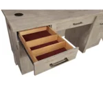 Birch Home Platinum Desk and Hutch