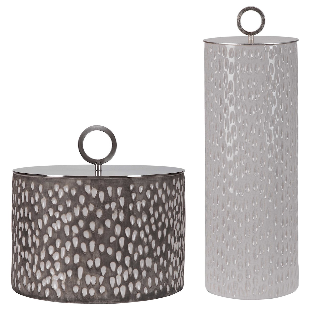 Uttermost Accessories Cyprien Ceramic Containers, S/2