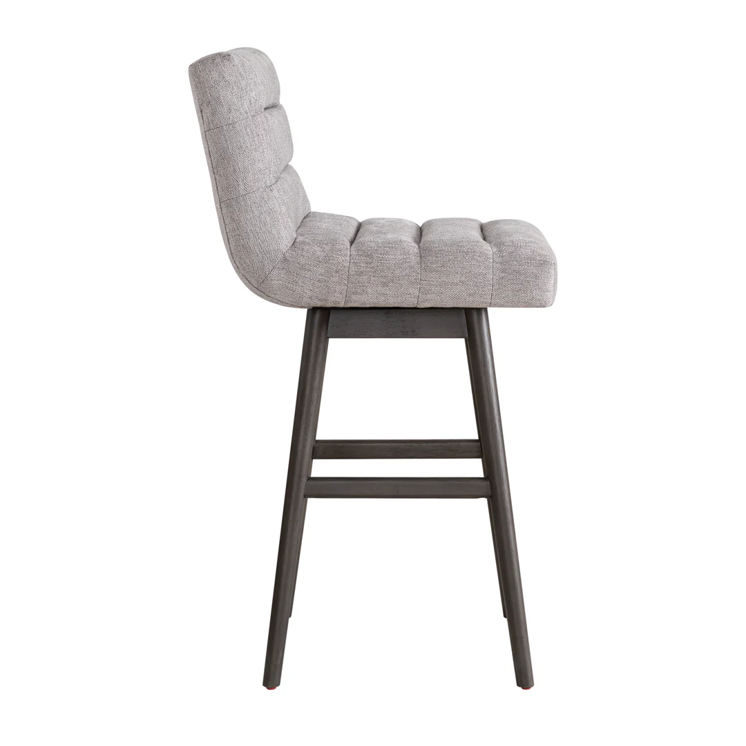 Armen Living Elias Upholstered Swivel Barstool