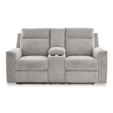 Dbl Rec Pwr Loveseat W/Console