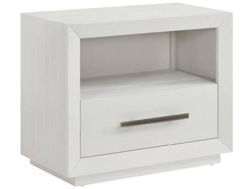 Coastal 1-Drawer Nightstand with USB/USB-C Ports