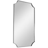 Uttermost Mirrors Lennox Nickel Scalloped Corner Mirror