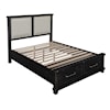 Modus International Yosemite Full Upholstered Footboard Storage Bed