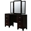 Furniture of America Enrico Vanity with Stool