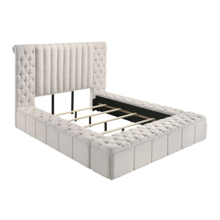 Upholstered Storage Bed - Queen