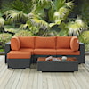 Modway Sojourn Outdoor 5 Piece Sectional Set