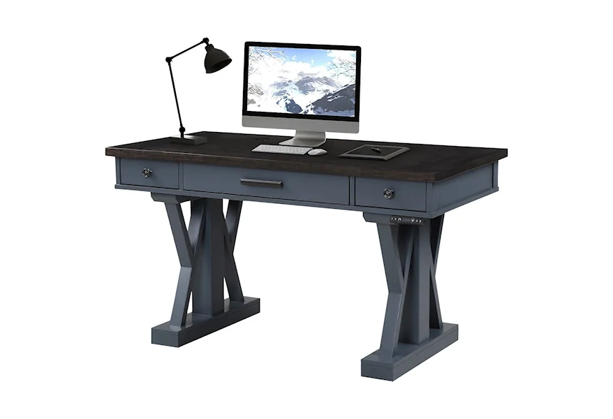 Americana Modern Power Lift Desk by Paramount Furniture at Reeds Furniture
