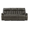 Ashley Furniture Signature Design Willamen Reclining Sofa with Drop Down Table