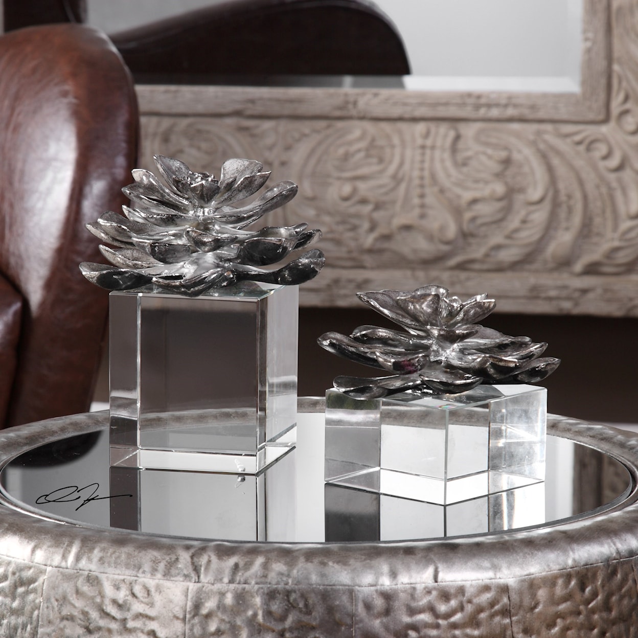 Uttermost Botanicals Indian Lotus (Set of 2)