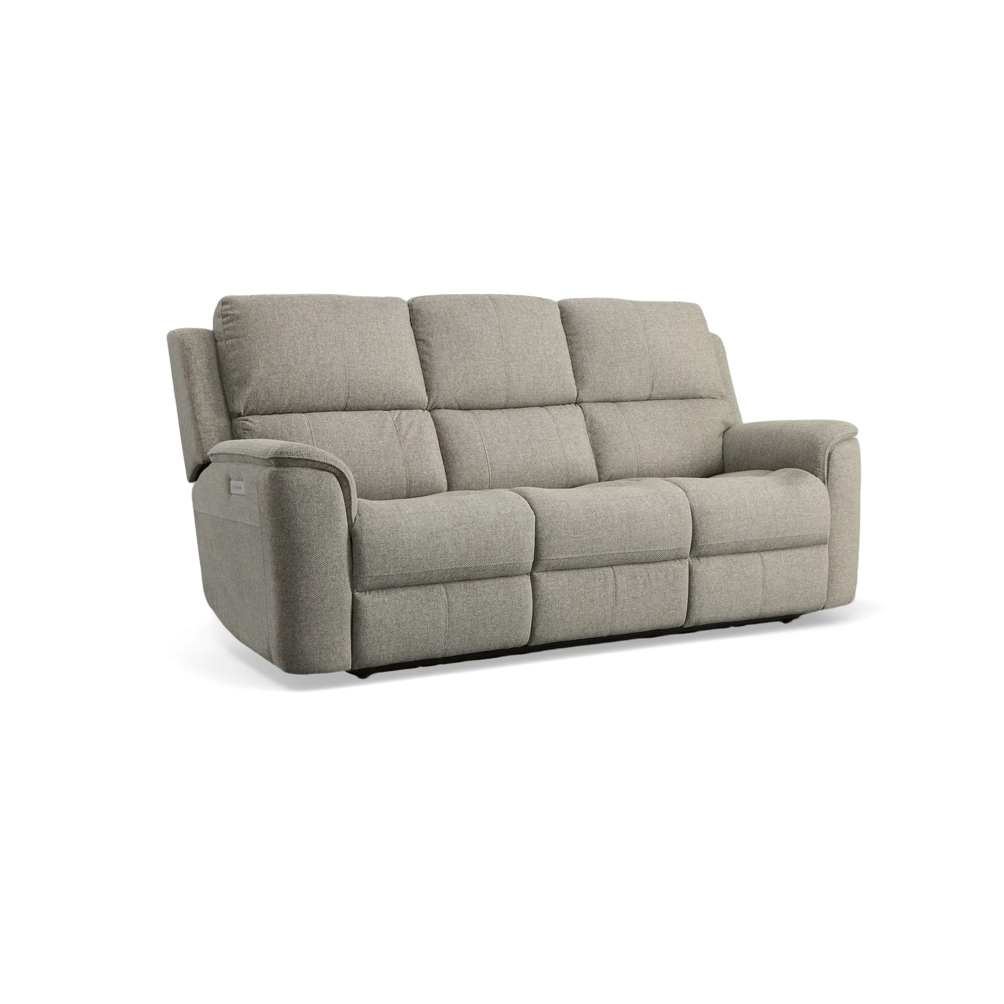 Flexsteel Aarons 000028561751 Power Headrest & Lumbar Reclining Sofa ...