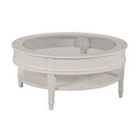 Transitional Round Coffee Table