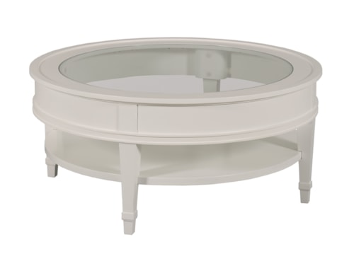 Transitional Round Coffee Table