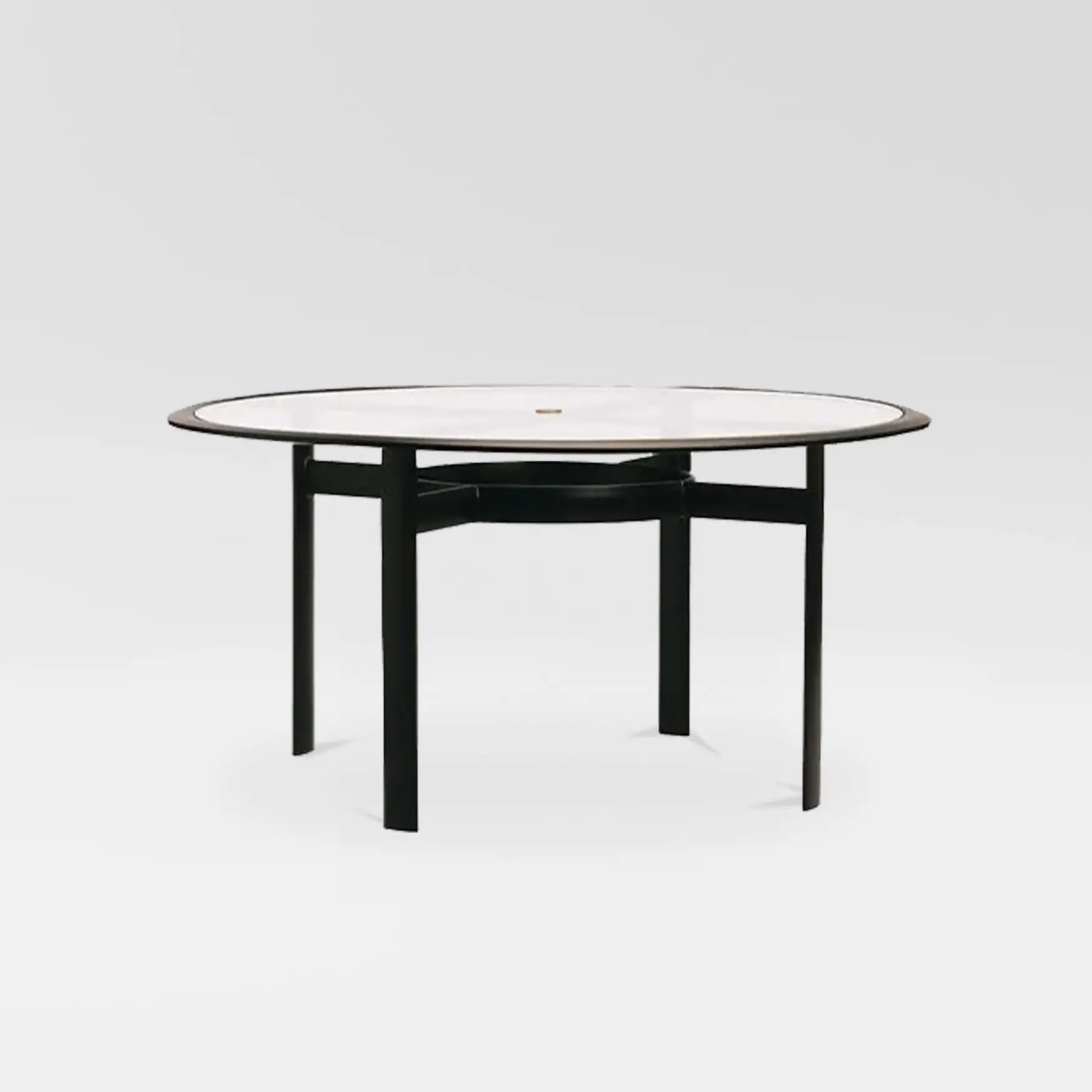 Modern 54" Rd. Dining Table w/Umbrella Hole