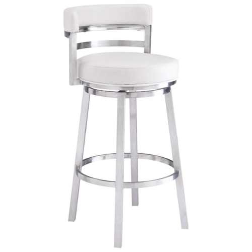 Transitional 30" Swivel Barstool