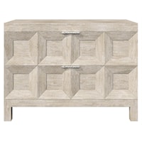 Contemporary Prado 2-Drawer Nightstand