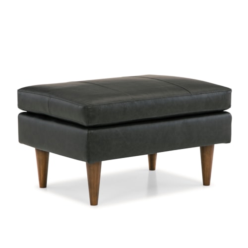 Mid-Century Modern Ottoman with Tapered Legs