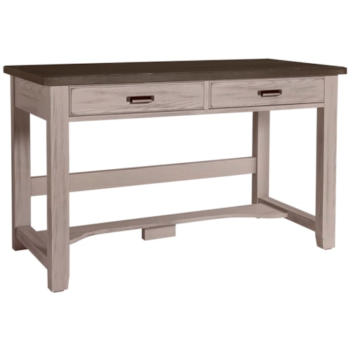 Transitional 2-Drawer Laptop Desk