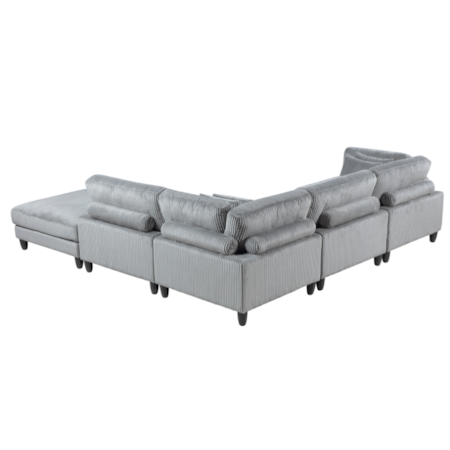 4-Piece Sectional Sofa with Ottoman