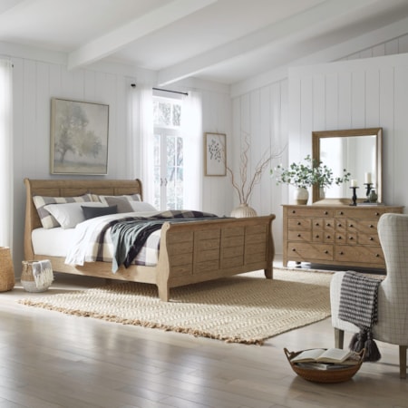 3-pc. California King Sleigh Bedroom Set