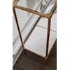 Signature Design by Ashley Antique Brass Console Table