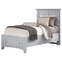 Transitional Twin Mansion Storage Bed with 1 Drawer