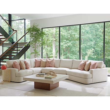 3-Piece Lansing Sectional Sofa w/RAF Cuddler