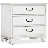 Traditional 3-Drawer Nightstand with Self-Closing Drawer Guides