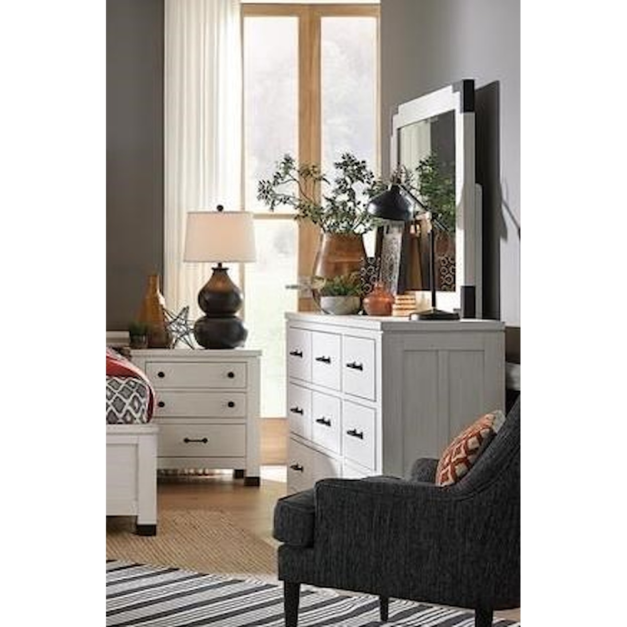 Magnussen Home Harper Springs Bedroom Dresser and Mirror Set