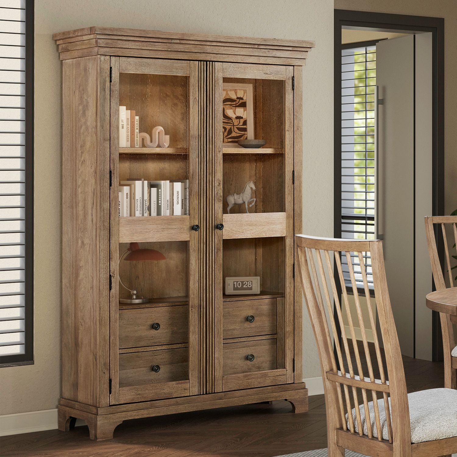 Liberty Furniture Haven Hills 2-Door Display Cabinet