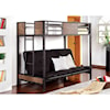 FUSA Clapton Twin Bed w/ Futon Base