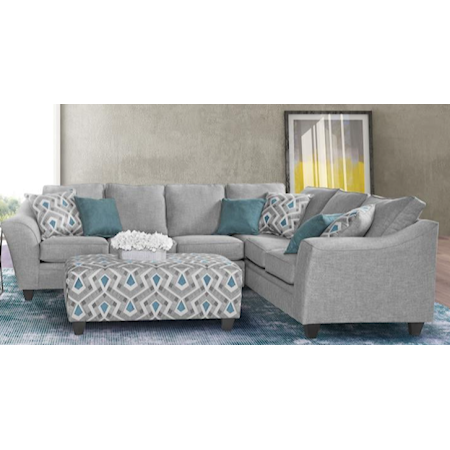 2-Piece Right Arm Facing Sectional