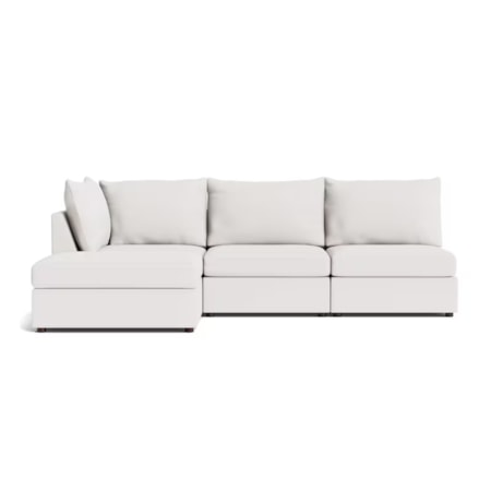 Outdoor 4-pc. Chaise Sofa w/Ottoman