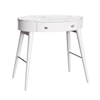 Accentrics Home Accents Mid-Century Oval Desk in White