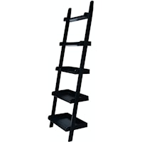 Transitional Leaning Ladder Shelf