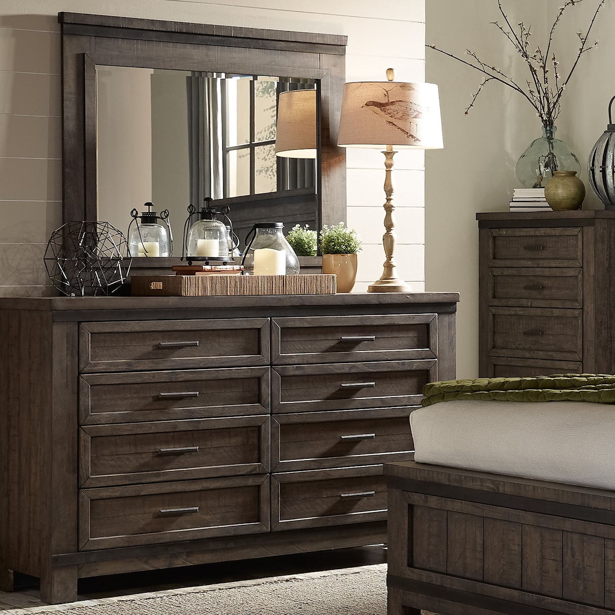 Liberty Furniture Thornwood Hills Dresser Mirror