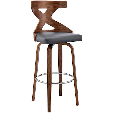 26" Swivel Upholstered Barstool