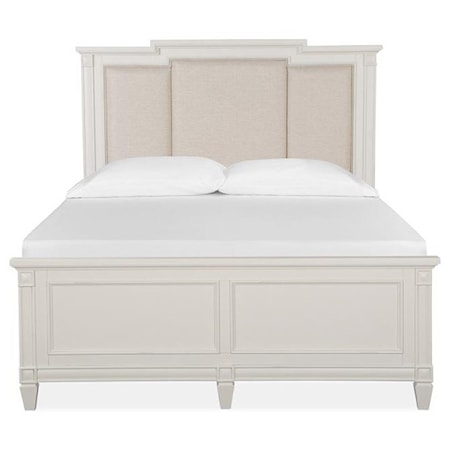 Queen Upholstered Panel Bed